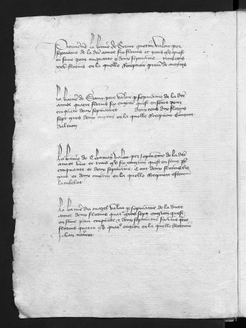 Comptes de la Ville de Besançon, recettes et dépenses, Compte de Huguenin le Chin (18 juin 1413 - 4 mai 1418)
