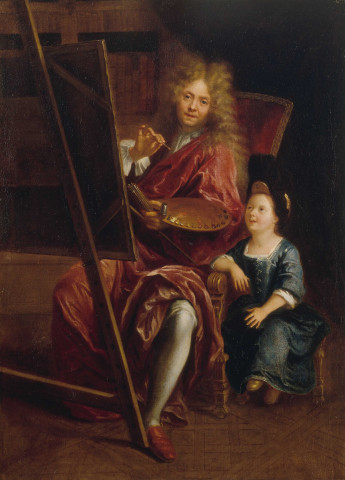 Autoportrait avec son fils Charles-Antoine
