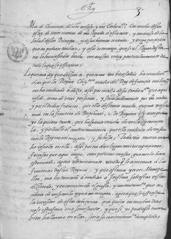 Ms Granvelle 52 - « Lettres et papiers de l'ambassade de monsieur de Chantonnay à l'empereur Maximilien II... Tome I. » (3 février 1566-25 août 1565)