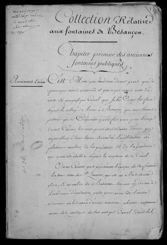 Ms 1782 - Mémoires historiques et économiques, et discours de Jean-Baptiste d'Auxiron