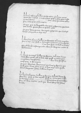 Comptes de la Ville de Besançon, recettes et dépenses, Comptes de Jehan Bonvallet (1405-1410)