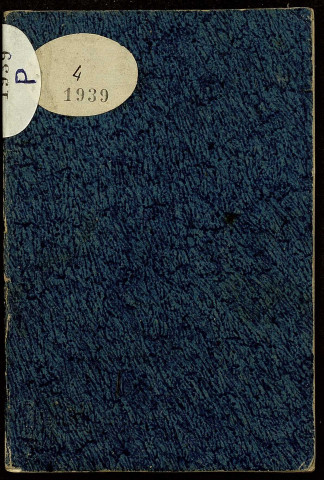 Ms 1939 - Charles Weiss. Carnets de notes (tome IV) : "Principes philosophiques, politiques et moraux à Achille".