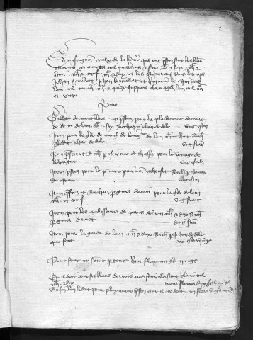 Comptes de la Ville de Besançon, recettes et dépenses, Comptes de la bannière de Battant, avances et prêts faits par les habitants pour diverses missions (1395-1411)