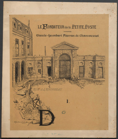 Dessins pour l'ouvrage d'Edouard Drumont, Vieux portraits, vieux cadres, Paris, Flammarion, 1903 / par Gaston Coindre 1903