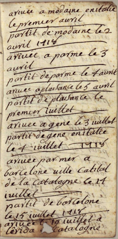 Ms 1710 - Carnets de voyage et de correspondance des chirurgiens franc-comtois Antide Bassot (1742-1815) et Joseph Bassot (mort en 1842)