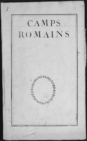 Ms Baverel 21 - « Camps romains dans la Séquanie », par l'abbé J.-P. Baverel