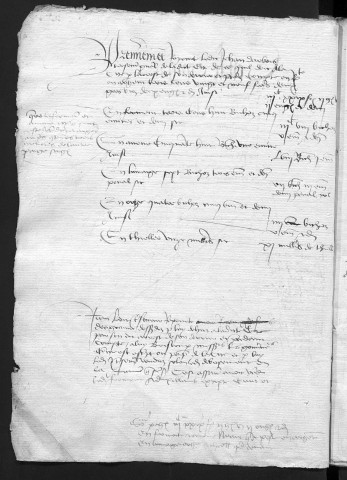 Comptes de la Ville de Besançon, recettes et dépenses, Compte de Jehan d'Arbois (1er janvier - 31 décembre 1462)