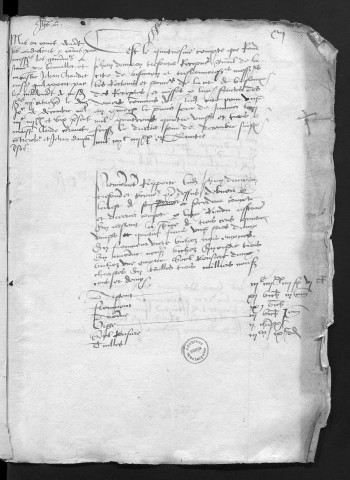 Comptes de la Ville de Besançon, recettes et dépenses, Compte de Jehan d'Auxon (1er janvier - 31 décembre 1484)