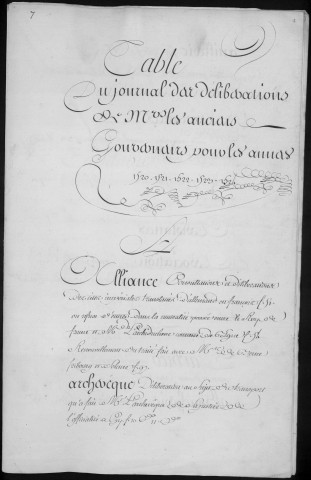 Registre des délibérations municipales 11 avril 1520- 26 juin 1525