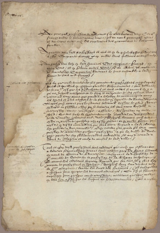 Ms 1571 - Documents historiques concernant l'Université de Franche-Comté