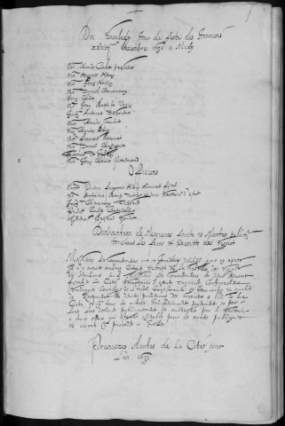 Registre des délibérations municipales 28 décembre 1630 - 15 juillet 1631