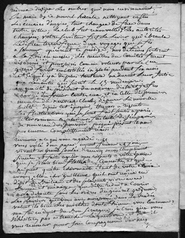 Ms 628 - Lettres écrites par Berthre de Bourniseaux au bibliophile Guillaume, de Besançon, entre les années 1798 et 1836