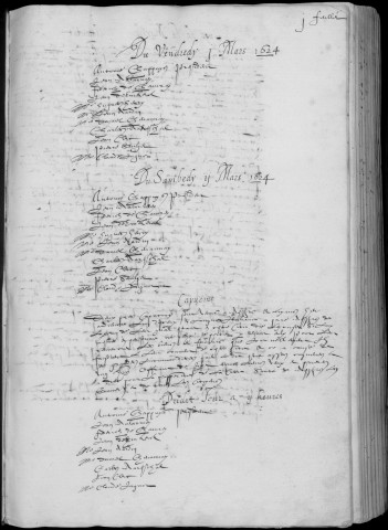 Registre des délibérations municipales 1er mars 1624 - 31 juillet 1626
