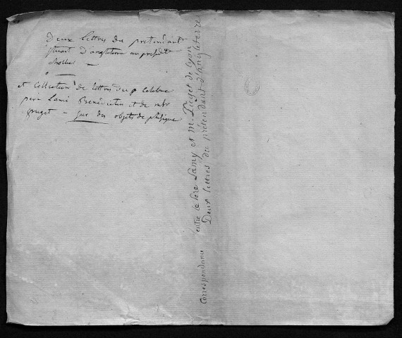 Ms 603 - Correspondance et papiers de Louis de Puget