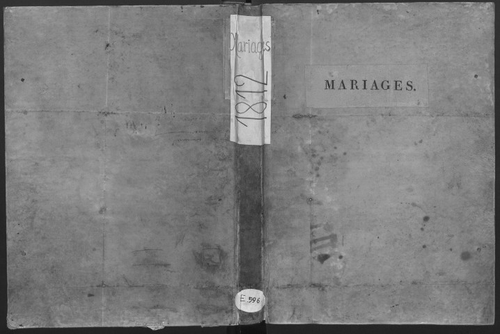 Registre des mariages, 1812