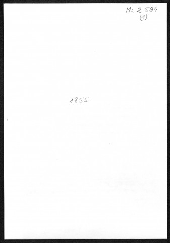 Ms Z 594 - Pierre-Joseph Proudhon. Lettres à Ferdinand Bouquié. 5 octobre 1855 - 18 décembre 1859.