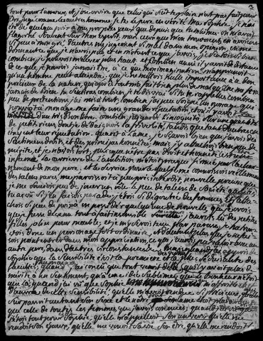 Ms Z 758 - Mirabeau. Lettres à Sophie de Monnier. Lettre de son père. Lettres le concernant. 1775-1784