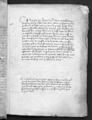 Comptes de la Ville de Besançon, recettes et dépenses, Compte de Huguenin le Chin, receveur général (18 juin 1410-18 juin 1413)