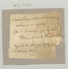 Ms 1067 - Observations météorologiques, nosologiques et agricoles faites à Besançon depuis le 20 avril 1799 jusqu'au 31 décembre 1807, par le médecin Pierre-Charles Marchant