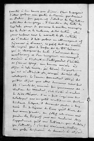 Ms 1934 - Charles Weiss. Carnets de voyage (tome IX) : journal 1832, 12 octobre - 11 novembre. Paris