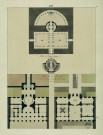 Plan du palais Lignani à Boulogne [Bologne ?]. Plan du rez-de-chaussée et du 1er étage du palais Barberini à Rome / Pierre-Adrien Pâris , [S.l.] : [P.-A. Pâris], [1700-1800]