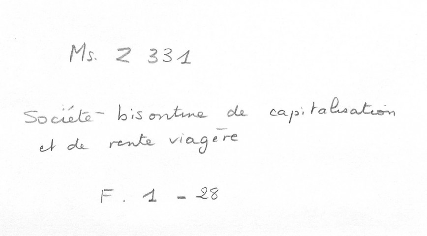 Ms Z 331 - Documents fouriéristes. 1848-1875.