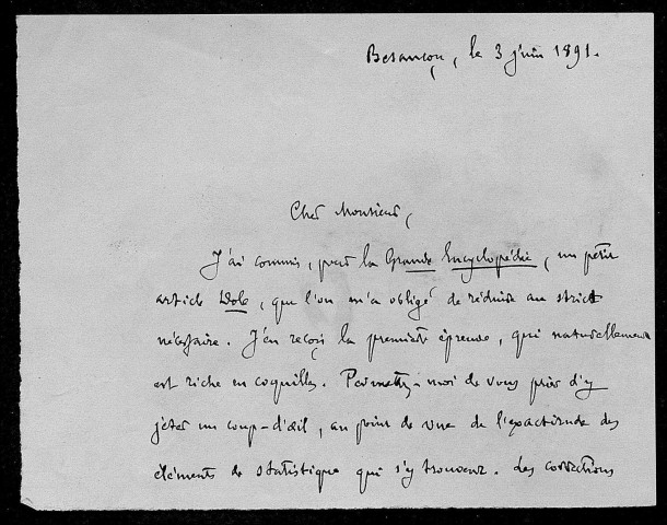 Ms 1836-2 - Notes et documents relatifs à l'ancien Collège de Bourgogne à Paris (1331-1804) (tome III). Notes d'Auguste Castan (1833-1892)