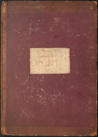 Aquarelles de Claude-Jules Grenier (tome XVIII : Paris et ses environs, 1871)