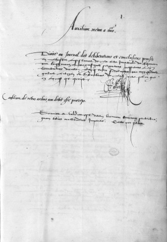 Registre des délibérations municipales 1er janvier 1581 - 31 décembre 1583