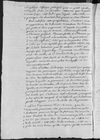Ms Académie 17 - Sixième volume : année 1756. Éloquence, Histoire et Arts