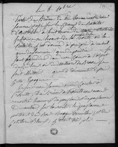 Ms 2435 - Journal de voyage en Autriche et en Russie, 9 décembre 1824-26 janvier 1826.
