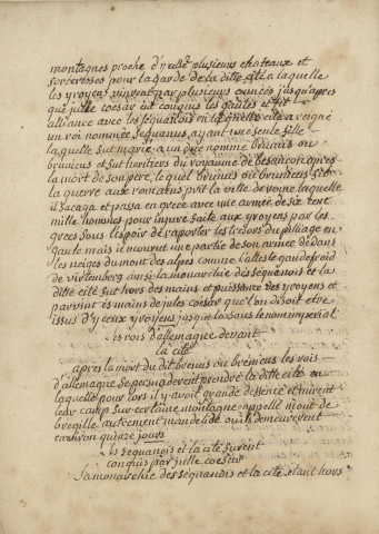 Ms 1039-1041 - « Annales de Besançon, écrites le premier juillet de l'an 1767 », par Grimont. Trois volumes