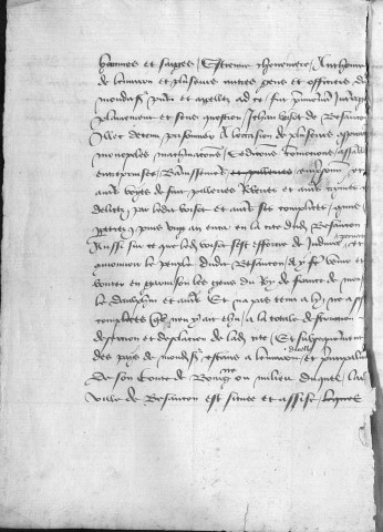 Registre des délibérations municipales (7 septembre 1451 - 11 février 1454) avec table alphabétique par Belamy, cahier annexé, 21 feuillets