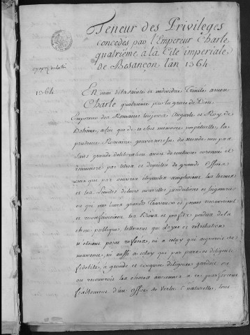 Ms Droz 29-31 - « Chartes de Besançon »
