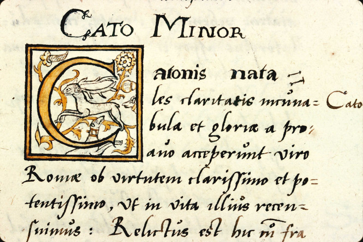 Ms 1242 - Plutarque (Plutarchus, 0046?-0120?), Vies (Vitae parallelae) : Phocion et Caton le Jeune, traduites en latin par Hermann Cruser (1516-1592)