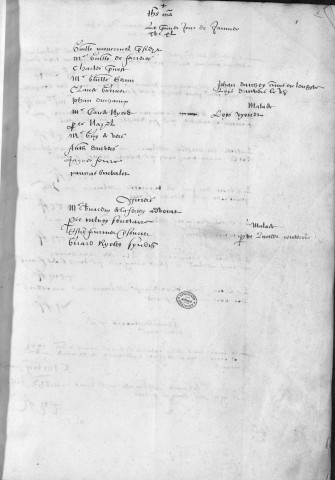 Registre des délibérations municipales 1er janvier 1541 - 3 juillet 1542