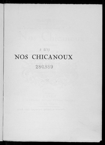 Nos chicanoux : procès comtois du 18e siècle