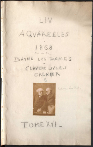 Aquarelles de Claude-Jules Grenier (tome XVI : Baume-Les-Dames, 1868)