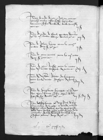 Comptes de la Ville de Besançon, recettes et dépenses, Compte de Jehan d'Arbois, trésorier et receveur de la Cité (2 septembre 1452 - 1er janvier 1454)
