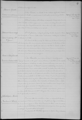 Registre des délibérations du Conseil municipal, avec table alphabétique, du 10 avril 1883 au 21 avril 1885