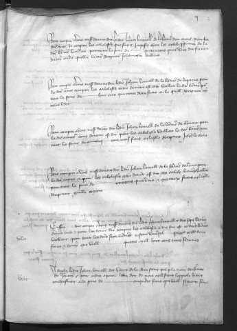 Comptes de la Ville de Besançon, recettes et dépenses, Comptes de Jehan Bonvallet, receveur général (24 juin 1397-24 juin 1403)