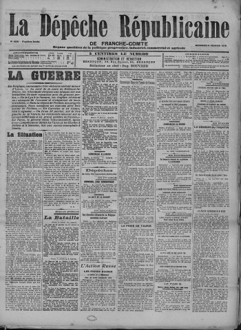 03/02/1915 - La Dépêche républicaine de Franche-Comté [Texte imprimé]