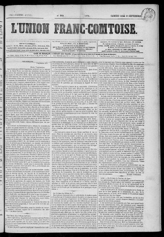 09/09/1871 - L'Union franc-comtoise [Texte imprimé]