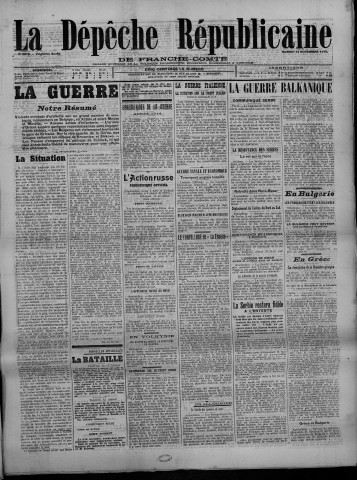 13/11/1915 - La Dépêche républicaine de Franche-Comté [Texte imprimé]
