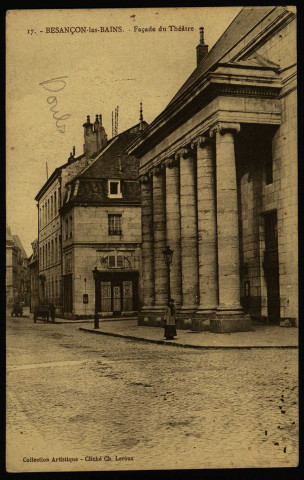 Besançon - Besançon-les-Bains. - Façade du Théâtre [image fixe] , 1903/1921