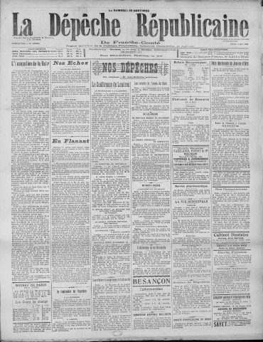 05/05/1921 - La Dépêche républicaine de Franche-Comté [Texte imprimé]