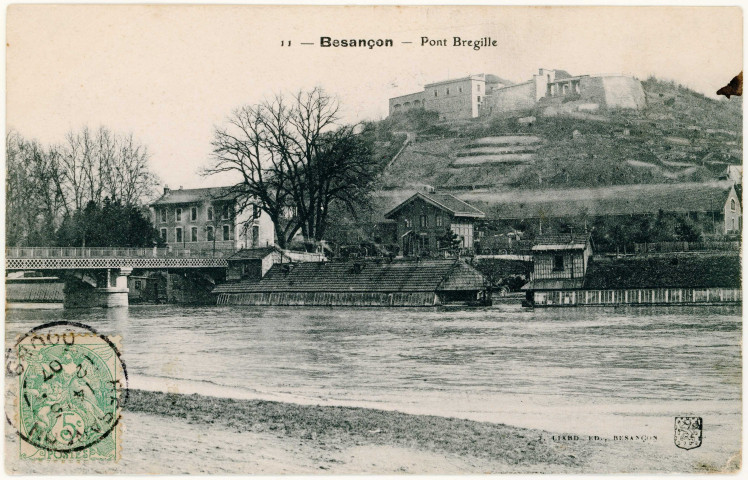 Série de vingt-huit cartes postales du Pont de Bregille.