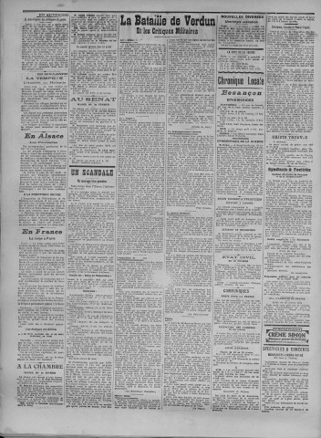 26/02/1916 - La Dépêche républicaine de Franche-Comté [Texte imprimé]