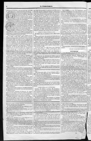 10/09/1840 - Le Franc-comtois - Journal de Besançon et des trois départements