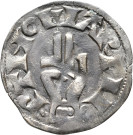 874.1.72 - pièce de monnaie ; denier estevenant